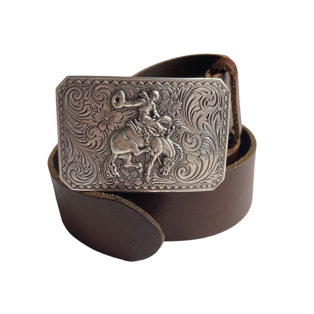 Nocona bucking bronco buckle belt
